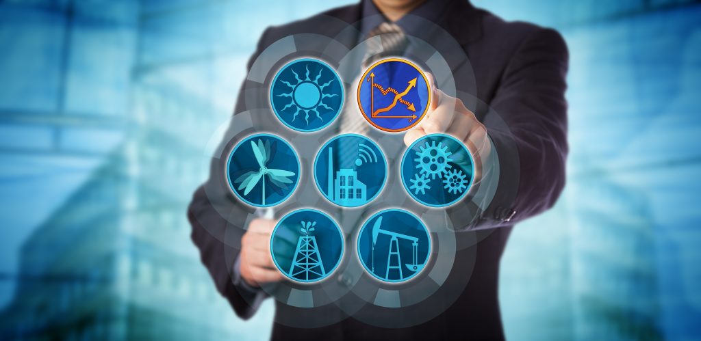 Image of person managing energy efficiency aided by an industrial data historian